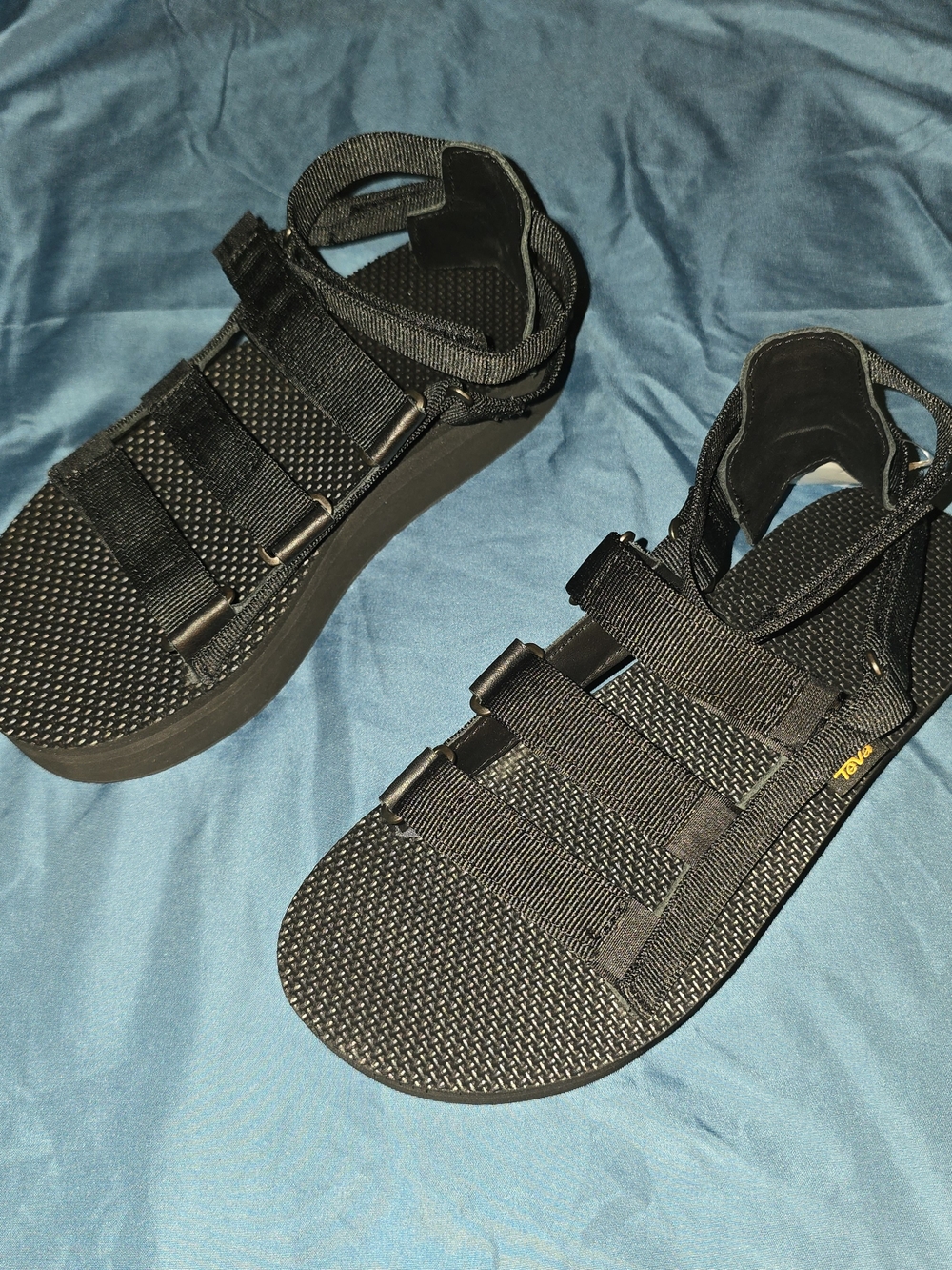 Teva Black Platform Sandals